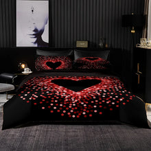 Carregar imagem no visualizador da galeria, Luxury Soft Bedding Set Purple Optical Tape Pattern Duvet Quilt Cover Pillowcase Romantic Euro Set for King Queen Size