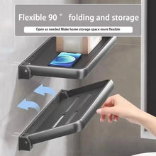Carregar imagem no visualizador da galeria, Foldable Aluminum Vanity Shelf, 90 Degree, Waterproof, Hanging, Toiletries Organizer, Household Products, No Punch