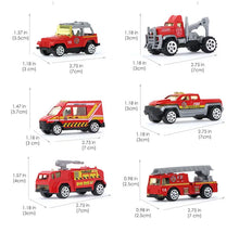 Carregar imagem no visualizador da galeria, 10 In 1 Construction Toys Truck Storage Die-cast Vehicle Transporter Car Set Excavator Dump Truck Digger Backhoe for Kids Gift