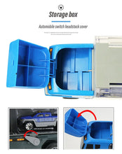 Carregar imagem no visualizador da galeria, 10 In 1 Construction Toys Truck Storage Die-cast Vehicle Transporter Car Set Excavator Dump Truck Digger Backhoe for Kids Gift