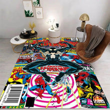 Carregar imagem no visualizador da galeria, MINISO Marvel SpiderMan Peter Parker Carpet for Living Room Gaming Room Mat Teens Bedroom Men's Cave Decor Cool Comic Style Rug