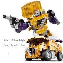 Carregar imagem no visualizador da galeria, 6 in 1 Transformation Robot Engineering Vehicle Action Figure DIY 2 In 1 Excavator Bulldozer Dump Truck Crane Toy For Boy Kids