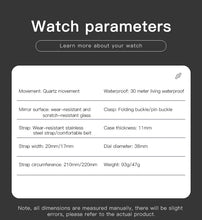 Carregar imagem no visualizador da galeria, OPK brand watch waterproof steel strip men's quartz watch 6032