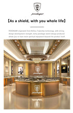 Carregar imagem no visualizador da galeria, POEDAGAR Fashion Luxury Men Watch Date Week Waterproof Luminous Stainless Steel Watches For Man Business Quartz Men's Wristwatch