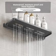 Carregar imagem no visualizador da galeria, Foldable Aluminum Vanity Shelf, 90 Degree, Waterproof, Hanging, Toiletries Organizer, Household Products, No Punch