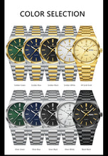 Carregar imagem no visualizador da galeria, POEDAGAR Fashion Luxury Men Watch Date Week Waterproof Luminous Stainless Steel Watches For Man Business Quartz Men's Wristwatch