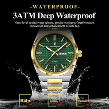 Carregar imagem no visualizador da galeria, POEDAGAR Fashion Luxury Men Watch Date Week Waterproof Luminous Stainless Steel Watches For Man Business Quartz Men's Wristwatch