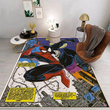 Carregar imagem no visualizador da galeria, MINISO Marvel SpiderMan Peter Parker Carpet for Living Room Gaming Room Mat Teens Bedroom Men's Cave Decor Cool Comic Style Rug