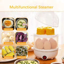 Egg Cooker Multifunctional Electric Egg Boiler Double Layers Egg Cooker Mini Steamer Poacher Kitchen Cooking Breakfast Machine