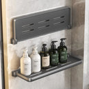 Foldable Aluminum Vanity Shelf, 90 Degree, Waterproof, Hanging, Toiletries Organizer, Household Products, No Punch