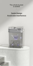 12/16L Smart Sensor Trash Can Bathroom Anti odor Automatic Trash Bin For Toilet White Electric Wastebasket