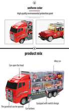 Carregar imagem no visualizador da galeria, 10 In 1 Construction Toys Truck Storage Die-cast Vehicle Transporter Car Set Excavator Dump Truck Digger Backhoe for Kids Gift
