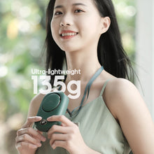 Carregar imagem no visualizador da galeria, Mini Portable Outdoor Hand Fan Hanging Neck Fan USB Charging 2000mAh Battery Powered Wireless Table Air Cooling Fan
