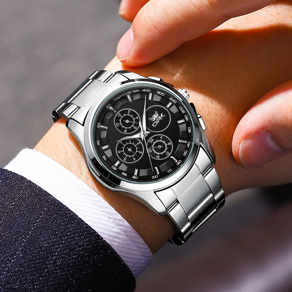 OPK brand watch waterproof steel strip men's quartz watch 6032