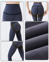 Carregar imagem no visualizador da galeria, BIVIGAOS Grey Fleece Warm Sharkskin Leggings Women Autumn Winter High Waist Tight  Slimming Push Up Butt Lifter Casual Leggings
