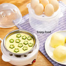 Egg Cooker Multifunctional Electric Egg Boiler Double Layers Egg Cooker Mini Steamer Poacher Kitchen Cooking Breakfast Machine