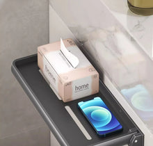 Carregar imagem no visualizador da galeria, Foldable Aluminum Vanity Shelf, 90 Degree, Waterproof, Hanging, Toiletries Organizer, Household Products, No Punch
