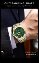 Carregar imagem no visualizador da galeria, POEDAGAR Fashion Luxury Men Watch Date Week Waterproof Luminous Stainless Steel Watches For Man Business Quartz Men's Wristwatch
