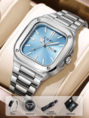 Relogio Masculino TOMI Men's Square Watch