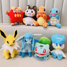 Carregar imagem no visualizador da galeria, Stuffed Animals Plush Toy Espeon Quaxly Eevee Emolga Squirtle Darumaka Bulbasaur Charmander Anime Figure Peluche Toys
