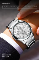 OPK brand watch waterproof steel strip men's quartz watch 6032