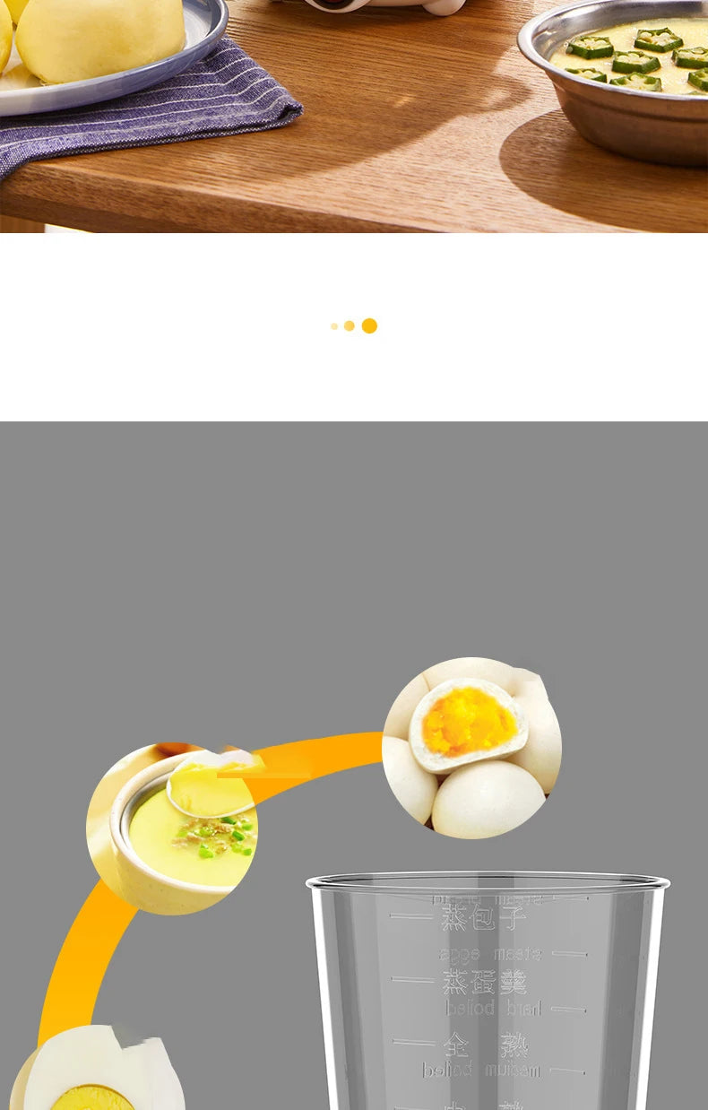 Egg Cooker Multifunctional Electric Egg Boiler Double Layers Egg Cooker Mini Steamer Poacher Kitchen Cooking Breakfast Machine