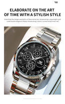 OPK brand watch waterproof steel strip men's quartz watch 6032