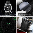 OPK brand watch waterproof steel strip men's quartz watch 6032