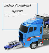 Carregar imagem no visualizador da galeria, 10 In 1 Construction Toys Truck Storage Die-cast Vehicle Transporter Car Set Excavator Dump Truck Digger Backhoe for Kids Gift
