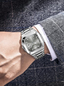 Relogio Masculino TOMI Men's Square Watch