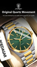 Carregar imagem no visualizador da galeria, POEDAGAR Fashion Luxury Men Watch Date Week Waterproof Luminous Stainless Steel Watches For Man Business Quartz Men's Wristwatch
