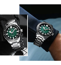 Carregar imagem no visualizador da galeria, CURREN 8450  Men's Quartz Watch Business Blue Green Clock Analog Display Stainless Steel Strap Wrist Watches for Male

