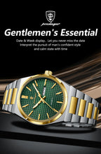 Carregar imagem no visualizador da galeria, POEDAGAR Fashion Luxury Men Watch Date Week Waterproof Luminous Stainless Steel Watches For Man Business Quartz Men's Wristwatch
