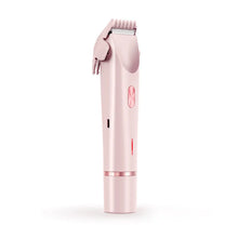 Carregar imagem no visualizador da galeria, Rechargeable Hair Removal Trimmer Dual Head Floating R-Shaped Blade Round Head for Wet Dry Use Waterproof Versatile Hair Clipper
