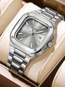 Relogio Masculino TOMI Men's Square Watch