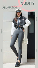 Carregar imagem no visualizador da galeria, BIVIGAOS Grey Fleece Warm Sharkskin Leggings Women Autumn Winter High Waist Tight  Slimming Push Up Butt Lifter Casual Leggings
