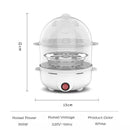 Egg Cooker Multifunctional Electric Egg Boiler Double Layers Egg Cooker Mini Steamer Poacher Kitchen Cooking Breakfast Machine