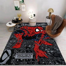 Carregar imagem no visualizador da galeria, MINISO Marvel SpiderMan Peter Parker Carpet for Living Room Gaming Room Mat Teens Bedroom Men's Cave Decor Cool Comic Style Rug
