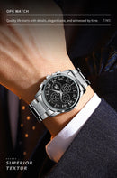 OPK brand watch waterproof steel strip men's quartz watch 6032