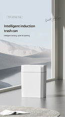 12/16L Smart Sensor Trash Can Bathroom Anti odor Automatic Trash Bin For Toilet White Electric Wastebasket