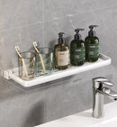 Foldable Aluminum Vanity Shelf, 90 Degree, Waterproof, Hanging, Toiletries Organizer, Household Products, No Punch