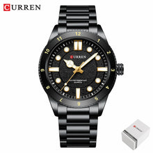 Carregar imagem no visualizador da galeria, CURREN 8450  Men's Quartz Watch Business Blue Green Clock Analog Display Stainless Steel Strap Wrist Watches for Male
