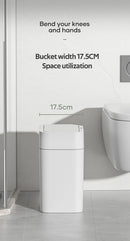 12/16L Smart Sensor Trash Can Bathroom Anti odor Automatic Trash Bin For Toilet White Electric Wastebasket