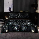 Luxury Soft Bedding Set Purple Optical Tape Pattern Duvet Quilt Cover Pillowcase Romantic Euro Set for King Queen Size