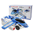 360° Rotating Police Car Toy with Sound & Light, Electric Automatic Openable Doors, Educational Vehicle Toy for Kids Gift