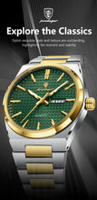 Carregar imagem no visualizador da galeria, POEDAGAR Fashion Luxury Men Watch Date Week Waterproof Luminous Stainless Steel Watches For Man Business Quartz Men's Wristwatch
