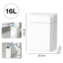 12/16L Smart Sensor Trash Can Bathroom Anti odor Automatic Trash Bin For Toilet White Electric Wastebasket