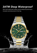 POEDAGAR Fashion Luxury Men Watch Date Week Waterproof Luminous Stainless Steel Watches For Man Business Quartz Men's Wristwatch