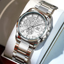 OPK brand watch waterproof steel strip men's quartz watch 6032