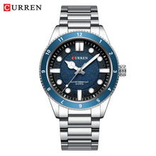 Carregar imagem no visualizador da galeria, CURREN 8450  Men's Quartz Watch Business Blue Green Clock Analog Display Stainless Steel Strap Wrist Watches for Male
